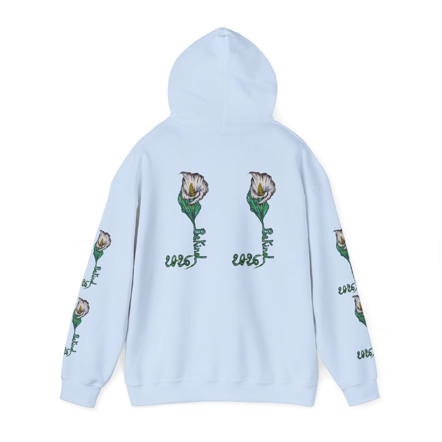 Botanical Rose Hoodie - Unisex Heavy Blend™ Sweatshirt