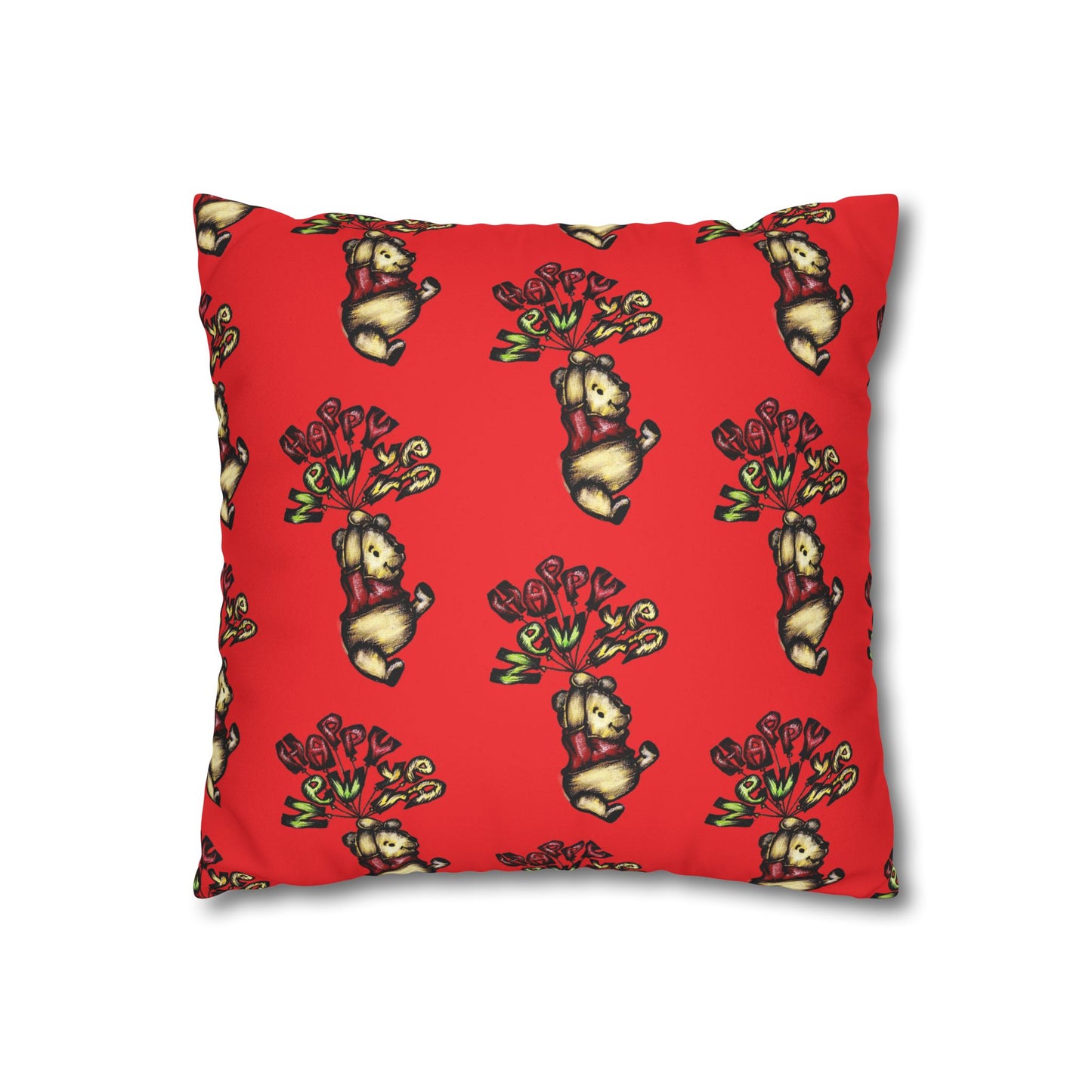 Faux Suede Square Pillowcase