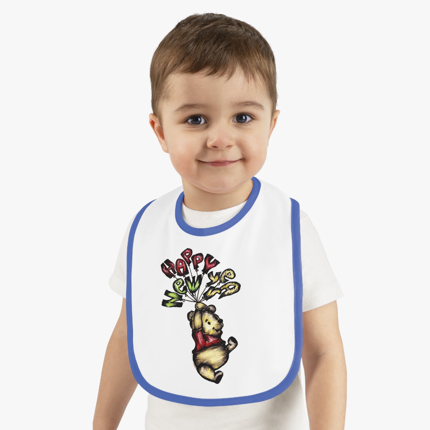 Baby Contrast Trim Jersey Bib