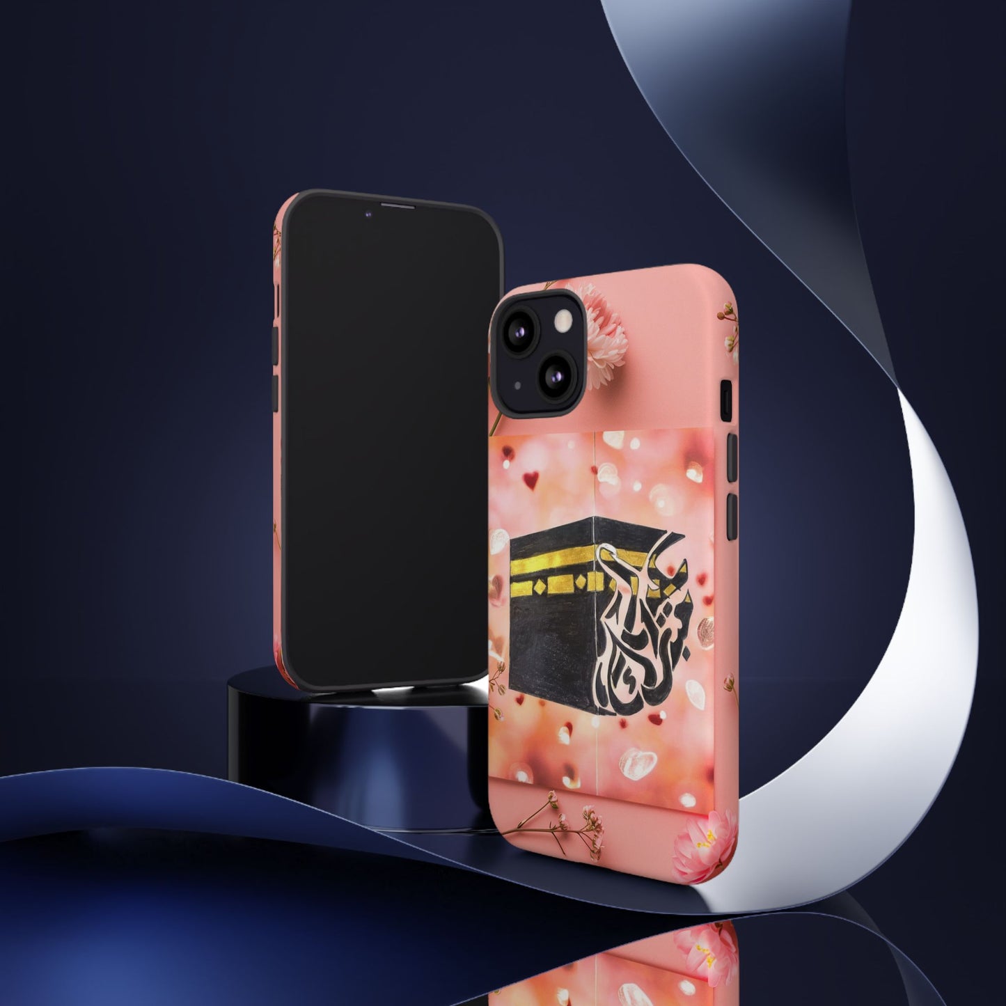 Kaaba Floral Phone Case – Pink Islamic Shrine Design