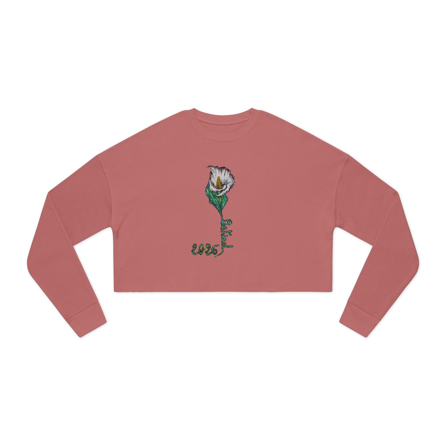 Floral Women's Cropped Sweatshirt - Stylish and Comfortable