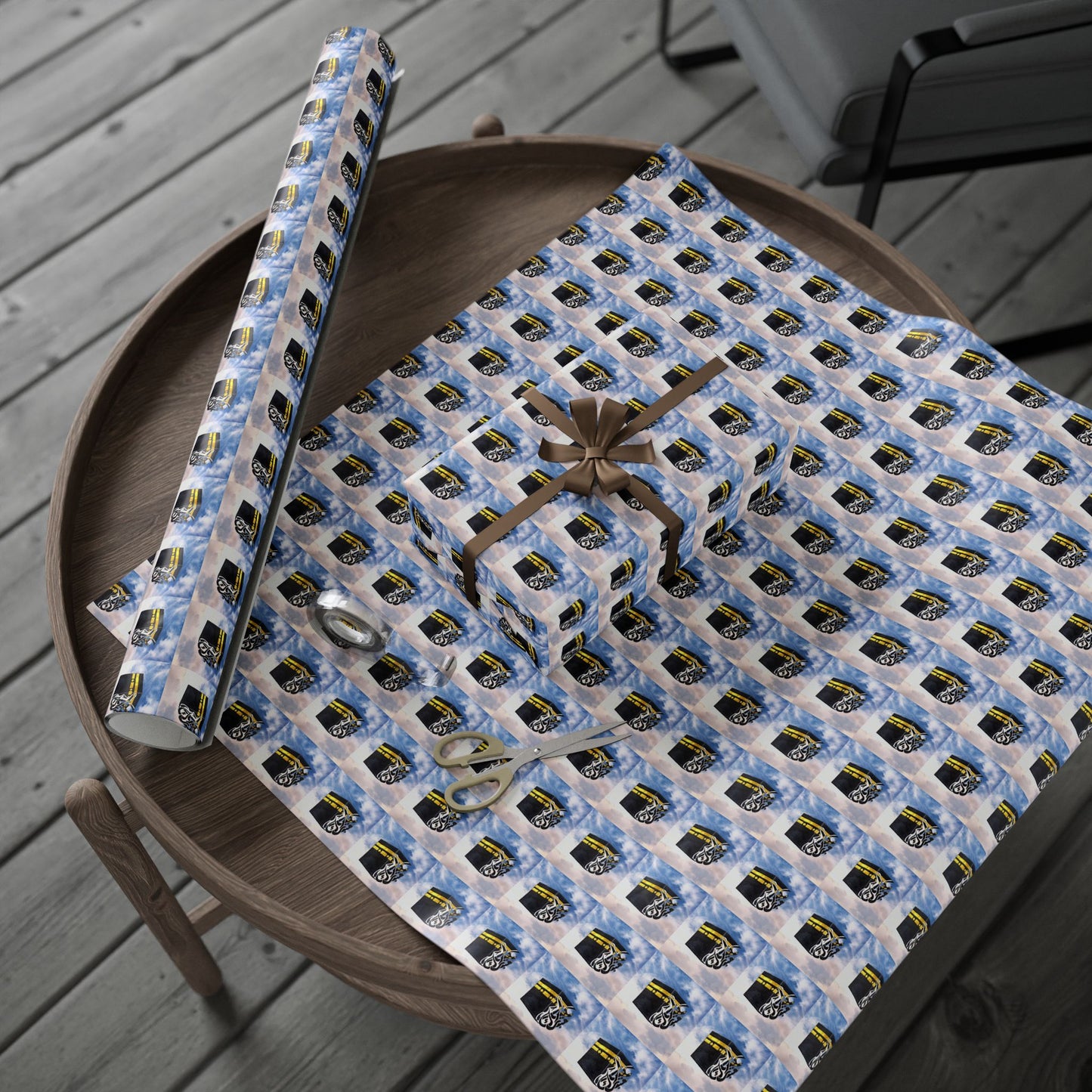 Wrapping Paper Roll — Sky Drone Camera Pattern Gift Wrap