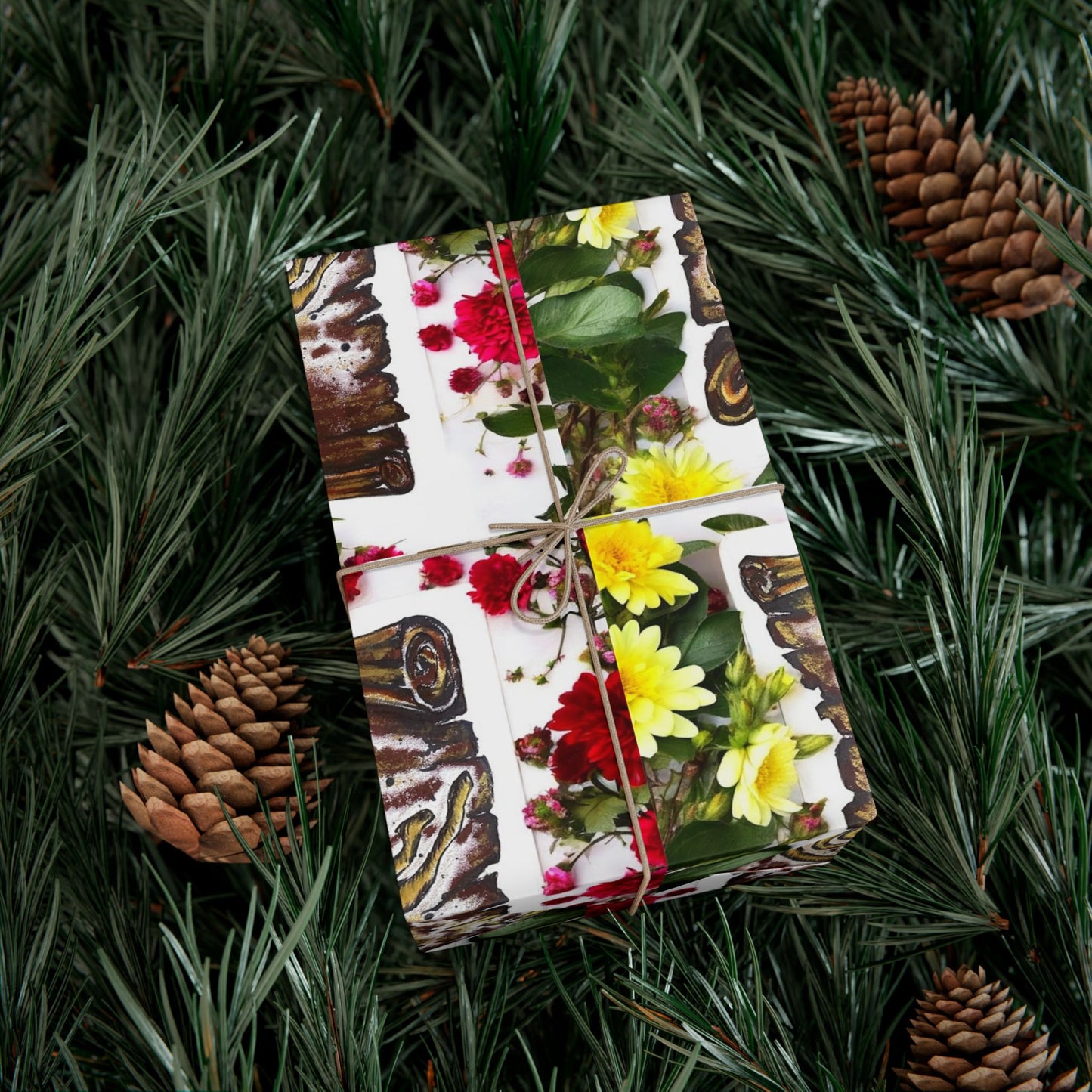 Wrapping Paper — Floral & Vintage Tile Design Gift Wrap