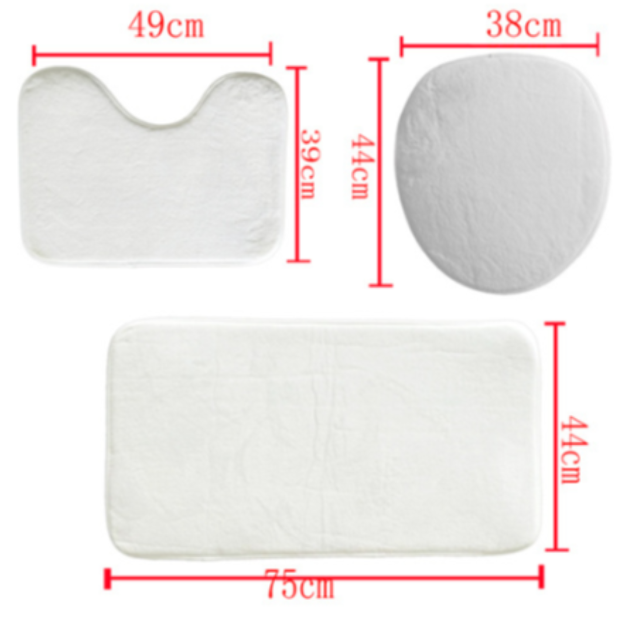 Three-piece toilet