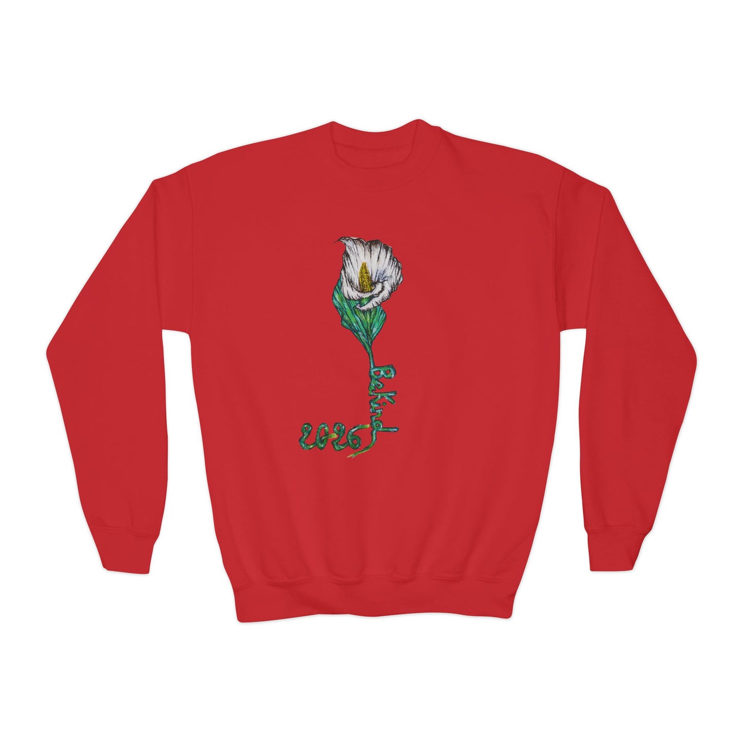 Flower Youth Crewneck Sweatshirt - Stylish & Cozy for All Seasons