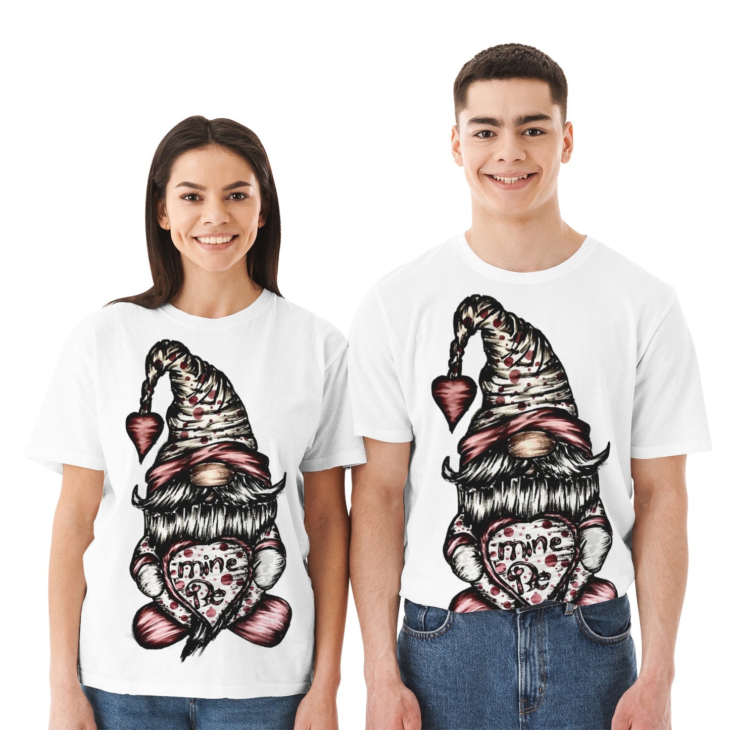 Couple's Crew Neck Cotton Jersey T-Shirt
