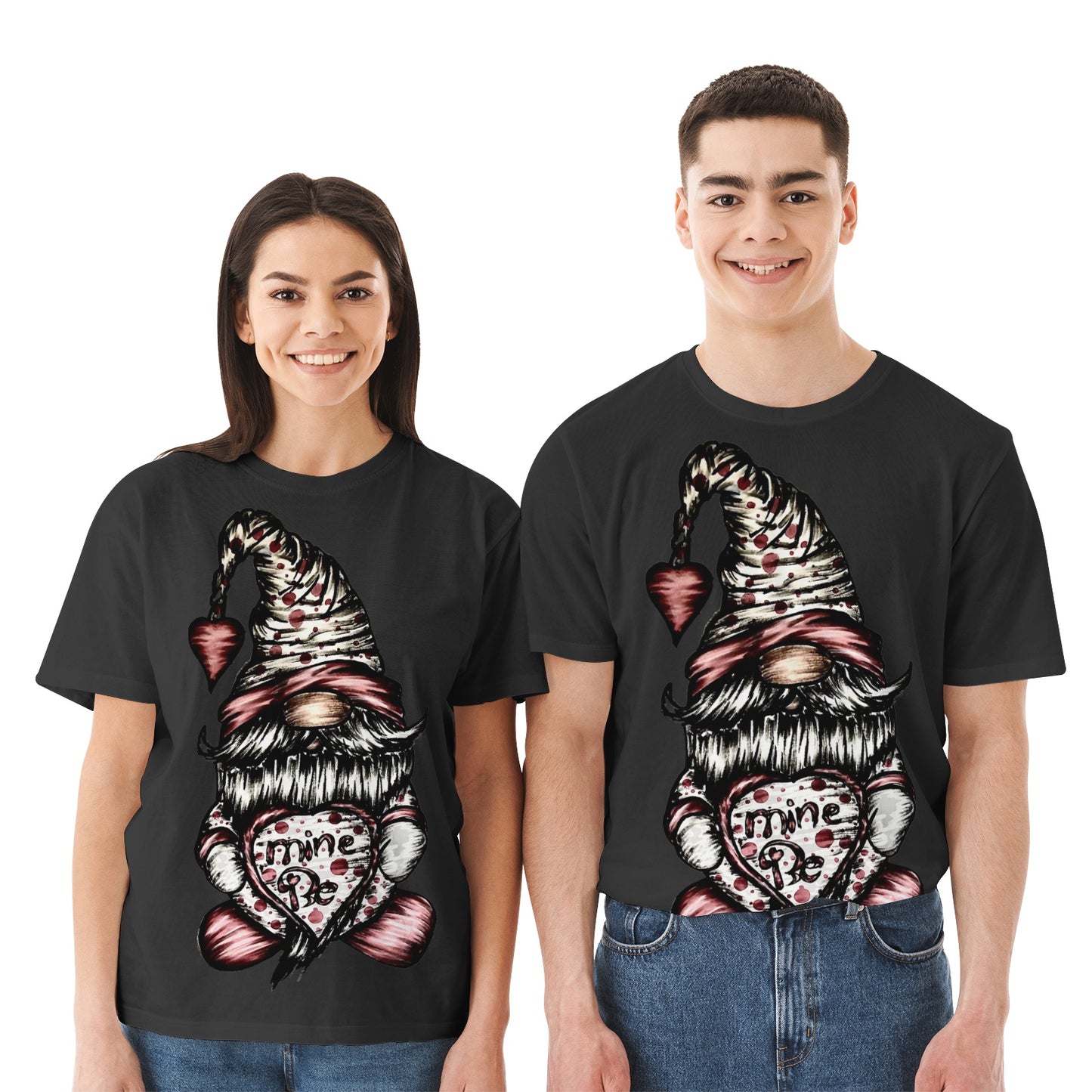 Couple's Crew Neck Cotton Jersey T-Shirt