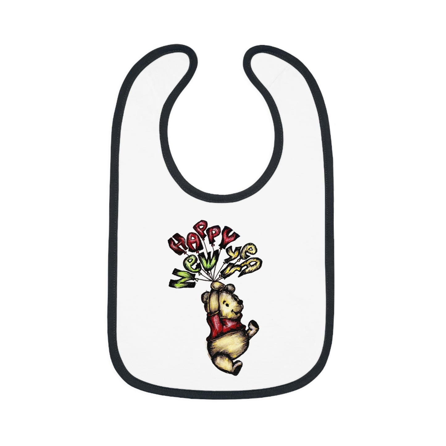 Baby Contrast Trim Jersey Bib