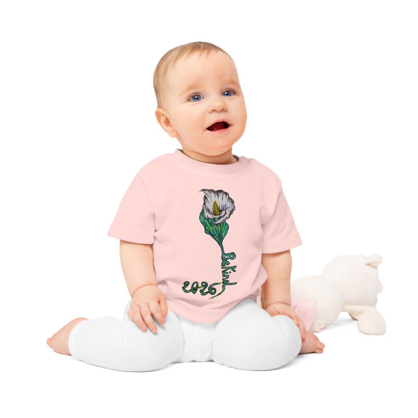 Be Kind Baby T-Shirt - Cute Floral Design for Little Ones