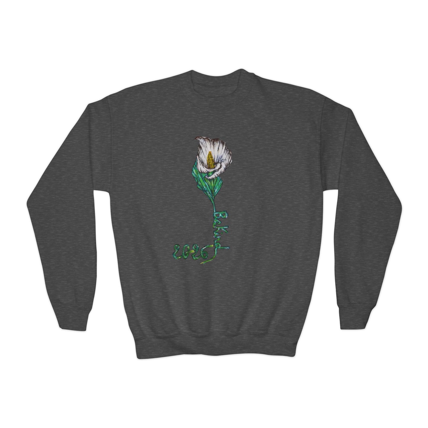 Flower Youth Crewneck Sweatshirt - Stylish & Cozy for All Seasons