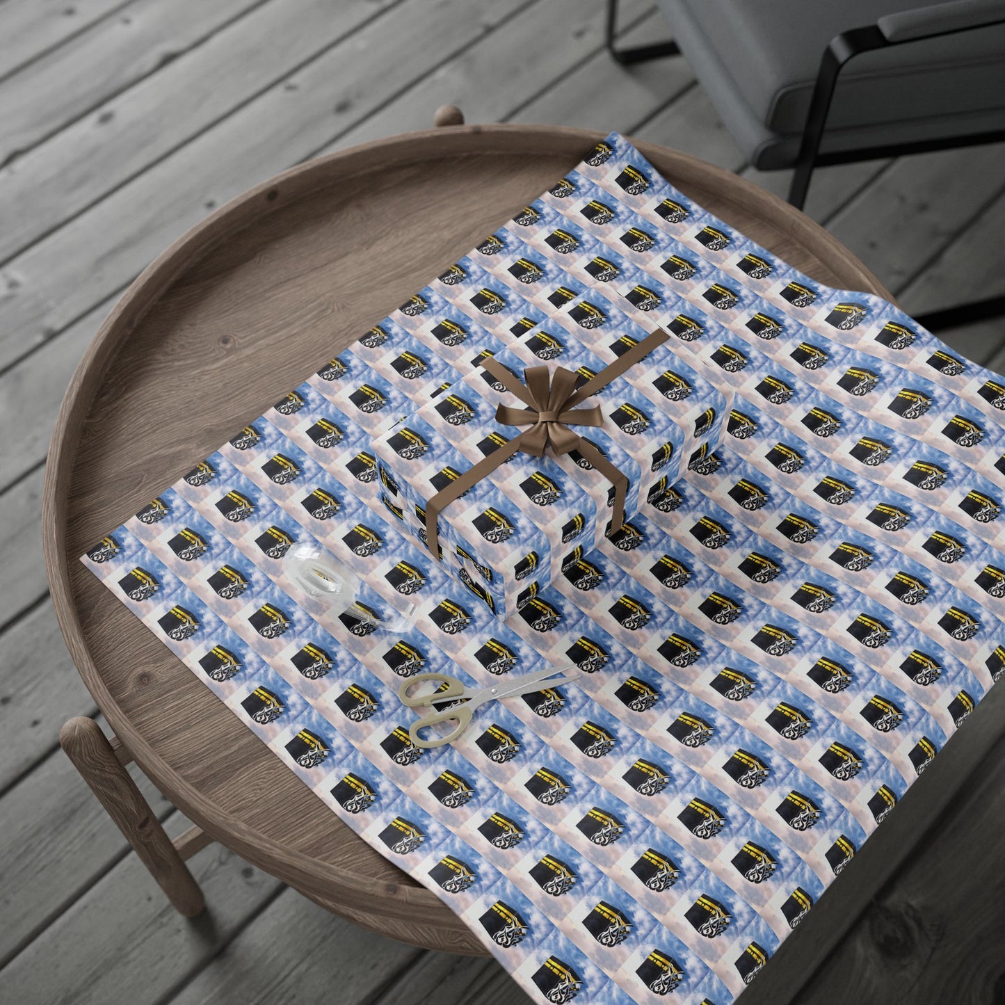 Wrapping Paper Roll — Sky Drone Camera Pattern Gift Wrap