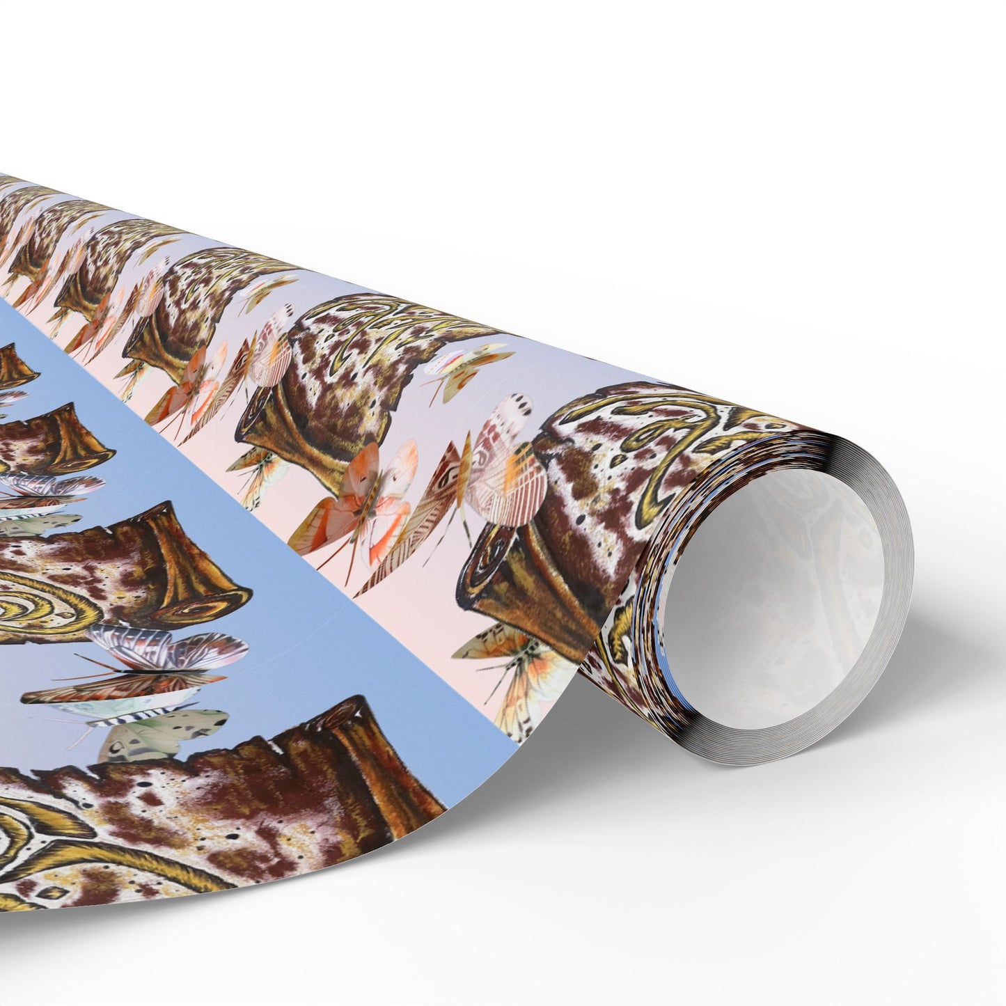 Wrapping Paper Roll — Cute Brown Tabby Cat Pattern Gift Wrap (Pet Lover Holiday & Birthday)