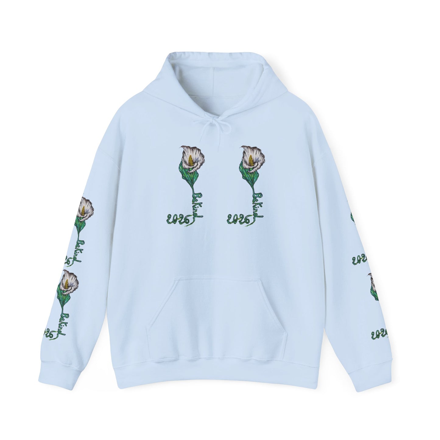 Botanical Rose Hoodie - Unisex Heavy Blend™ Sweatshirt