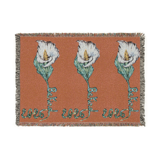 Artistic Floral Woven Blanket - Cozy Home Decor for All Occasions