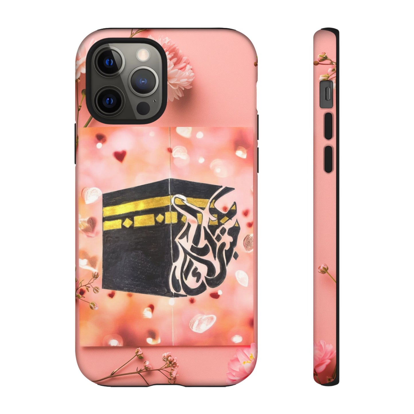 Kaaba Floral Phone Case – Pink Islamic Shrine Design