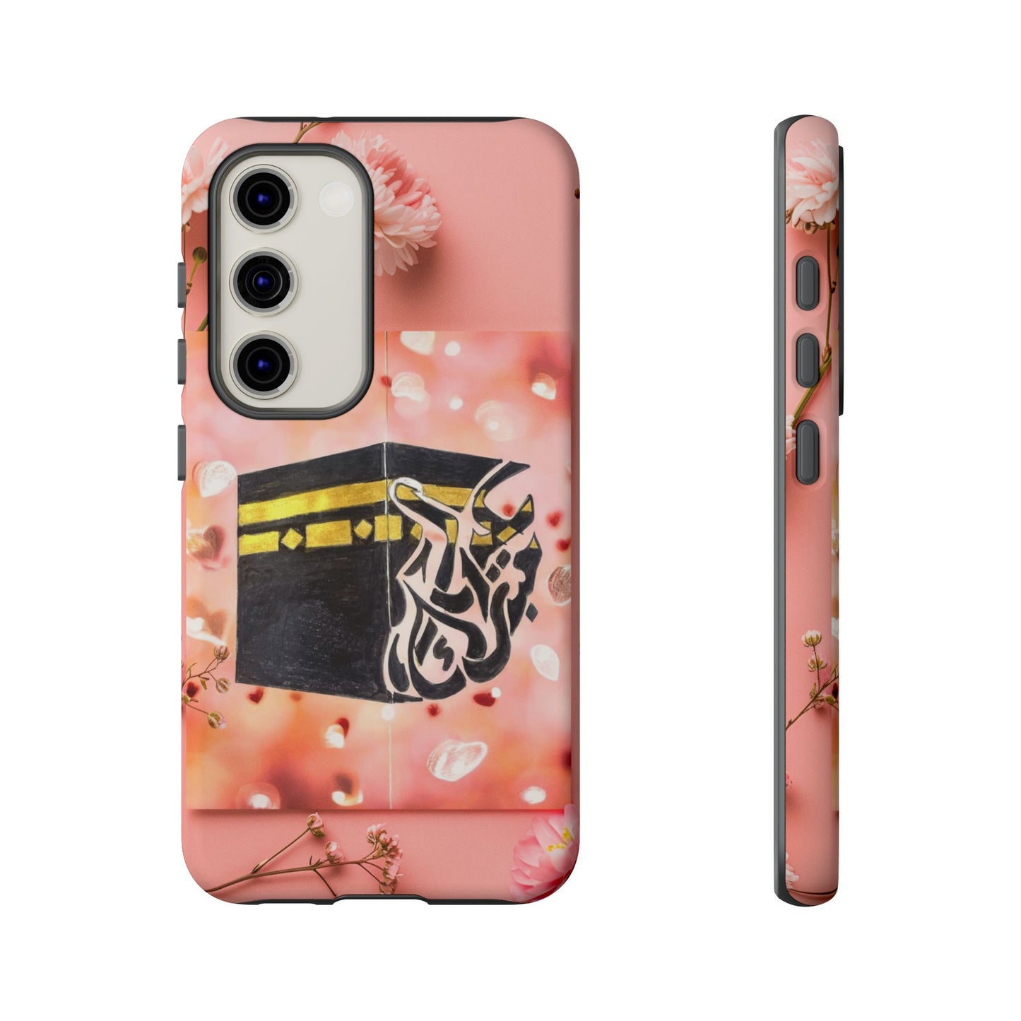 Kaaba Floral Phone Case – Pink Islamic Shrine Design