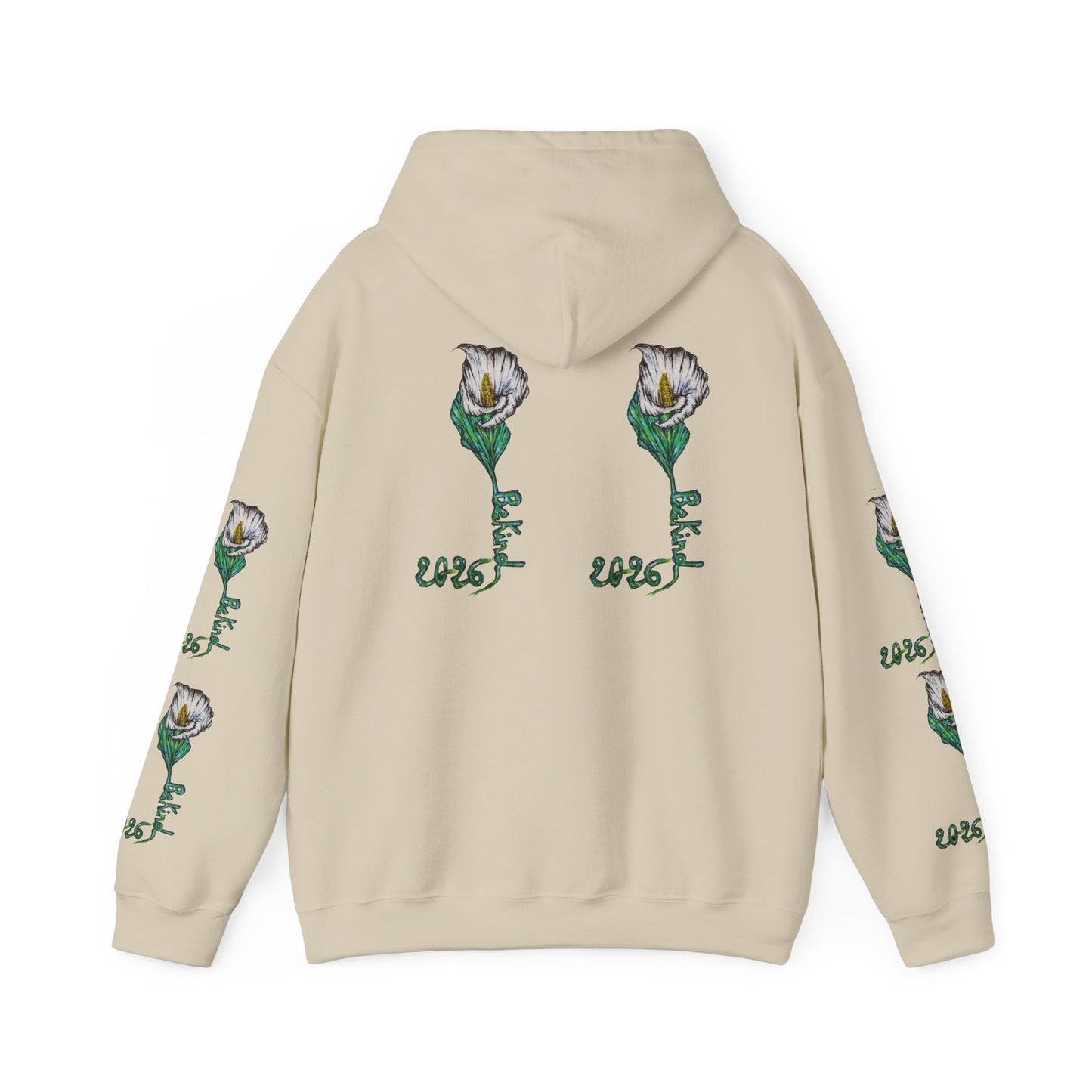 Botanical Rose Hoodie - Unisex Heavy Blend™ Sweatshirt