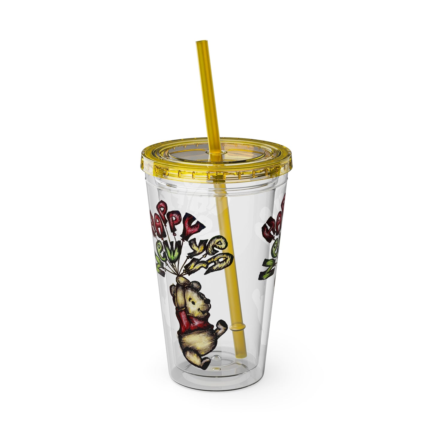 Sunsplash Tumbler with Straw, 16oz