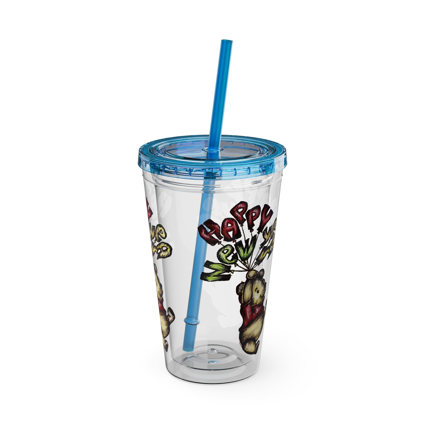 Sunsplash Tumbler with Straw, 16oz