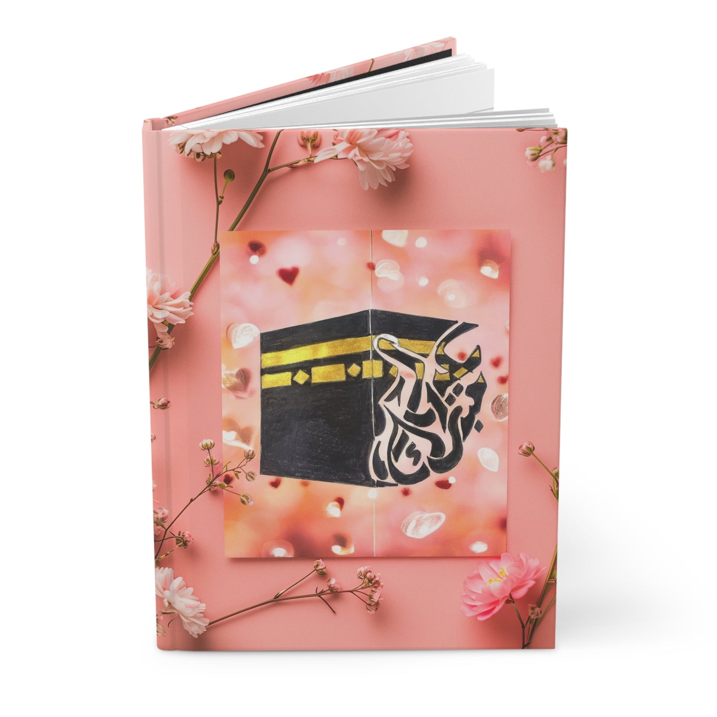 Kaaba Calligraphy Hardcover Journal — Islamic Travel & Prayer Notebook