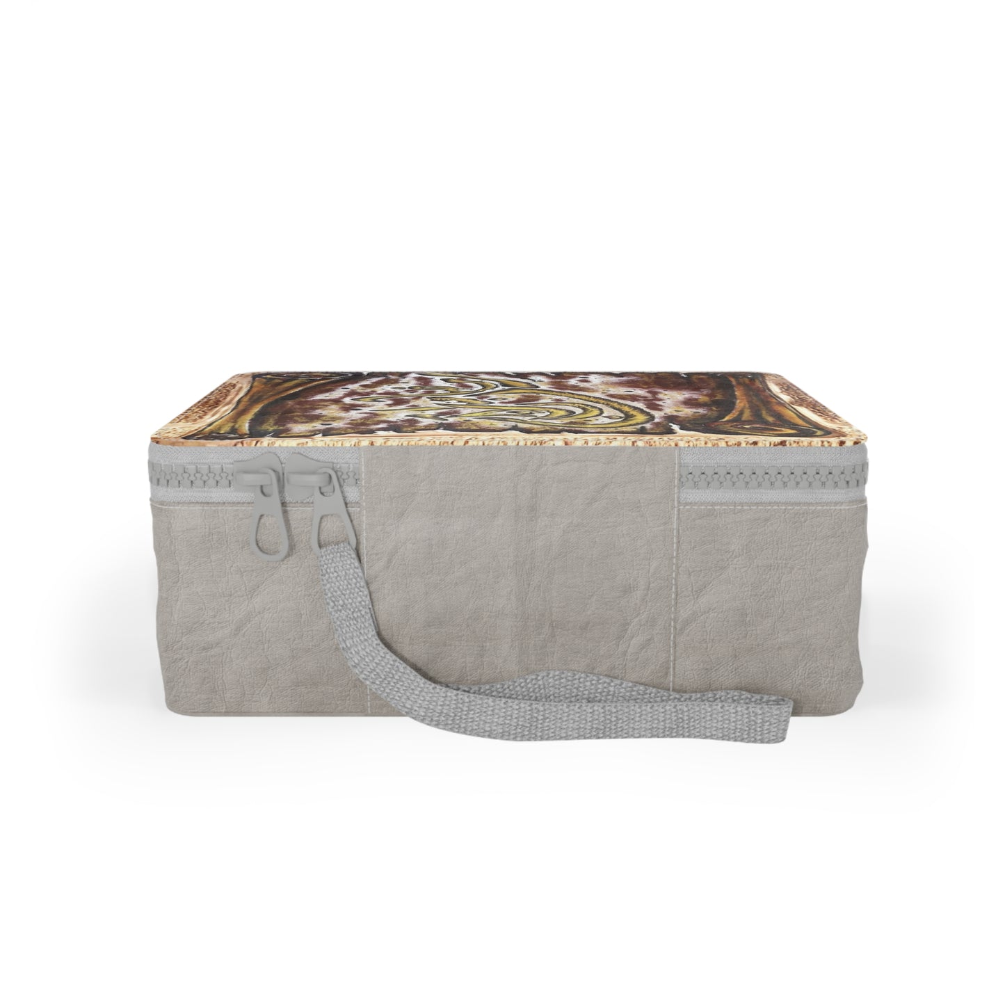 Paper Lunch Bag — Rustic Fox Scroll Illustration Insulated Lunch Tote