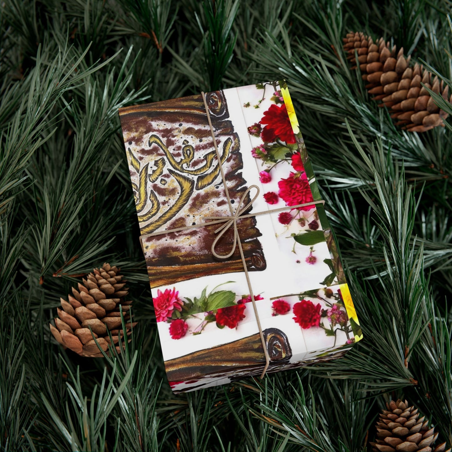 Wrapping Paper — Floral & Vintage Tile Design Gift Wrap
