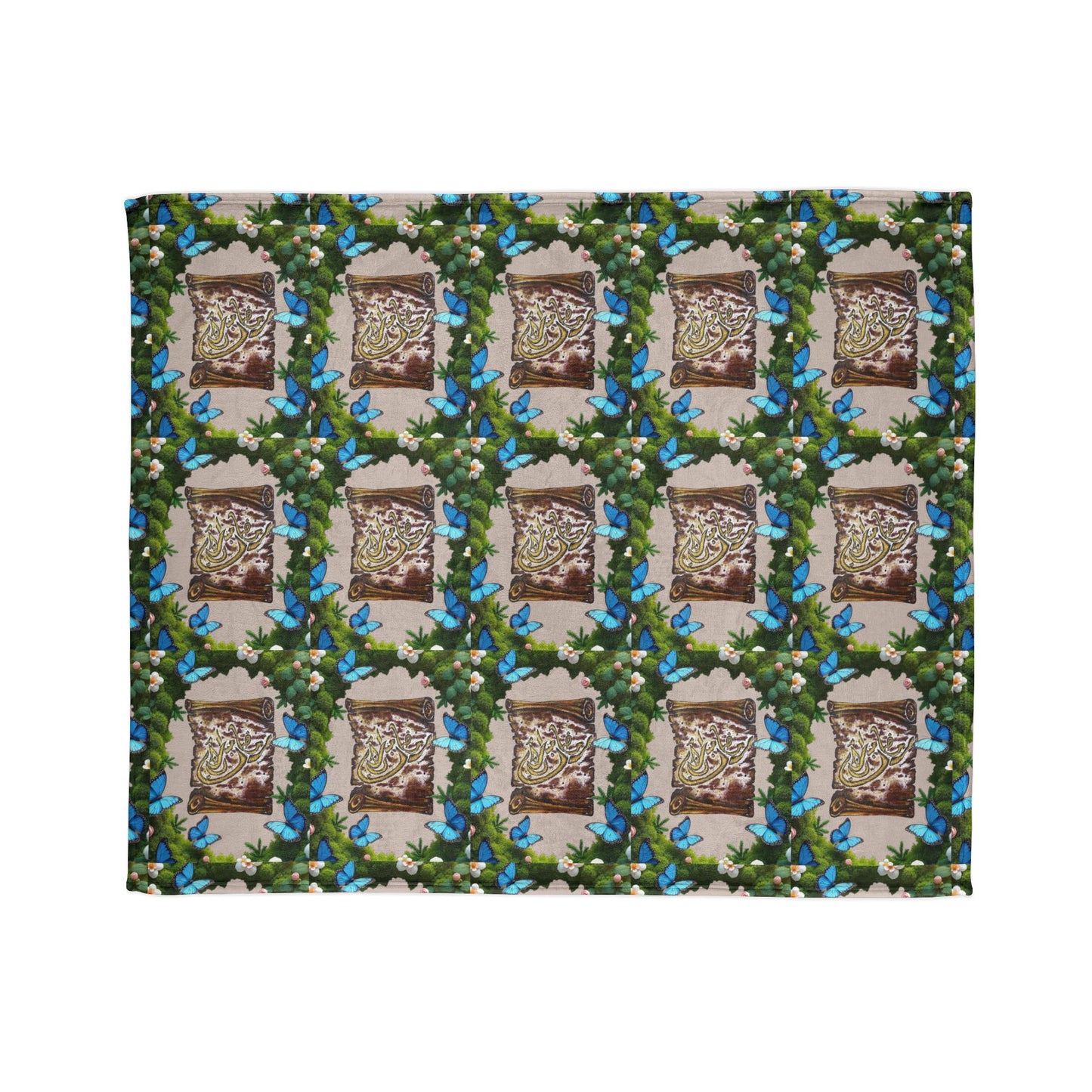 Floral Photo Collage Blanket