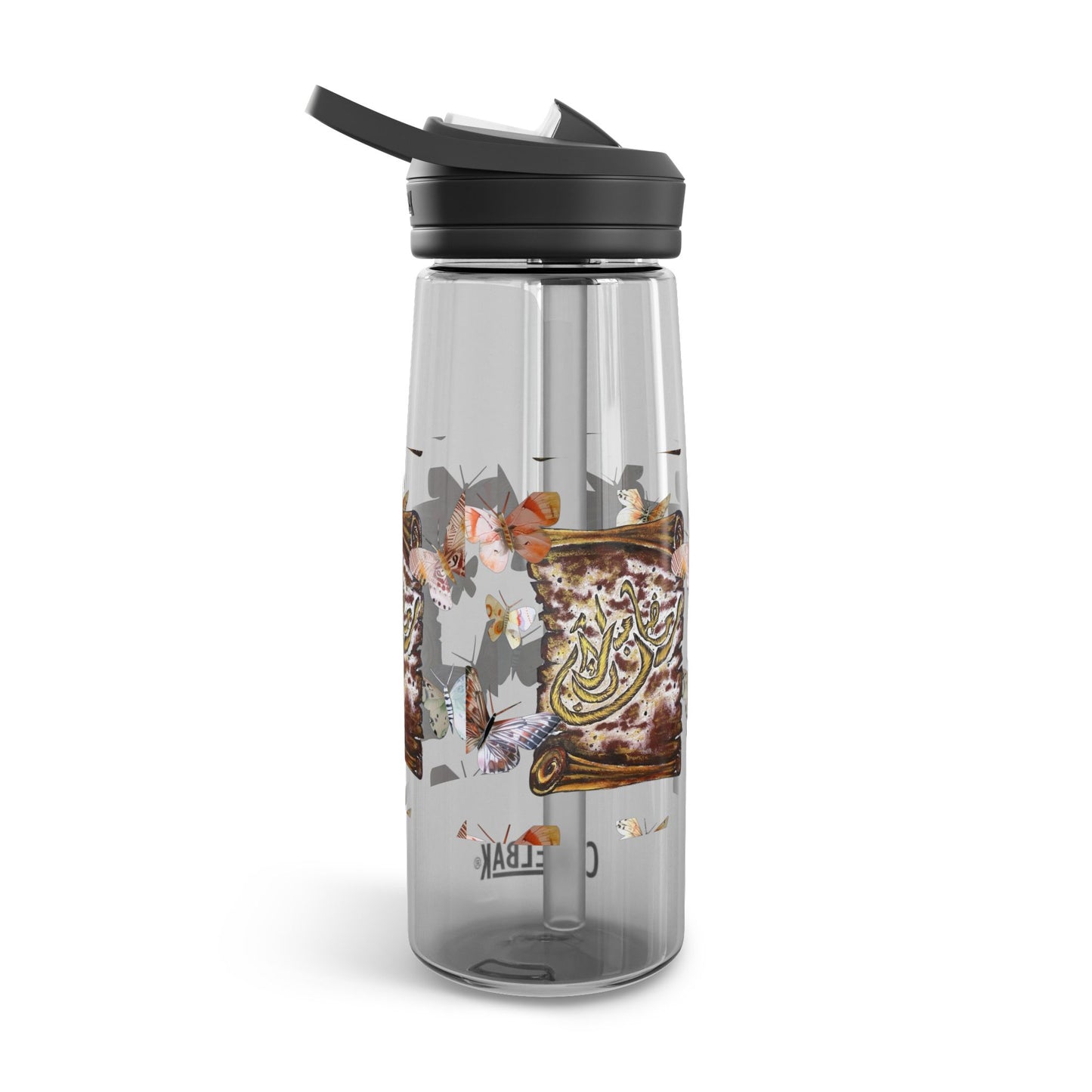 CamelBak Eddy Water Bottle — Floral Vintage Scroll Design (20oz/25oz)