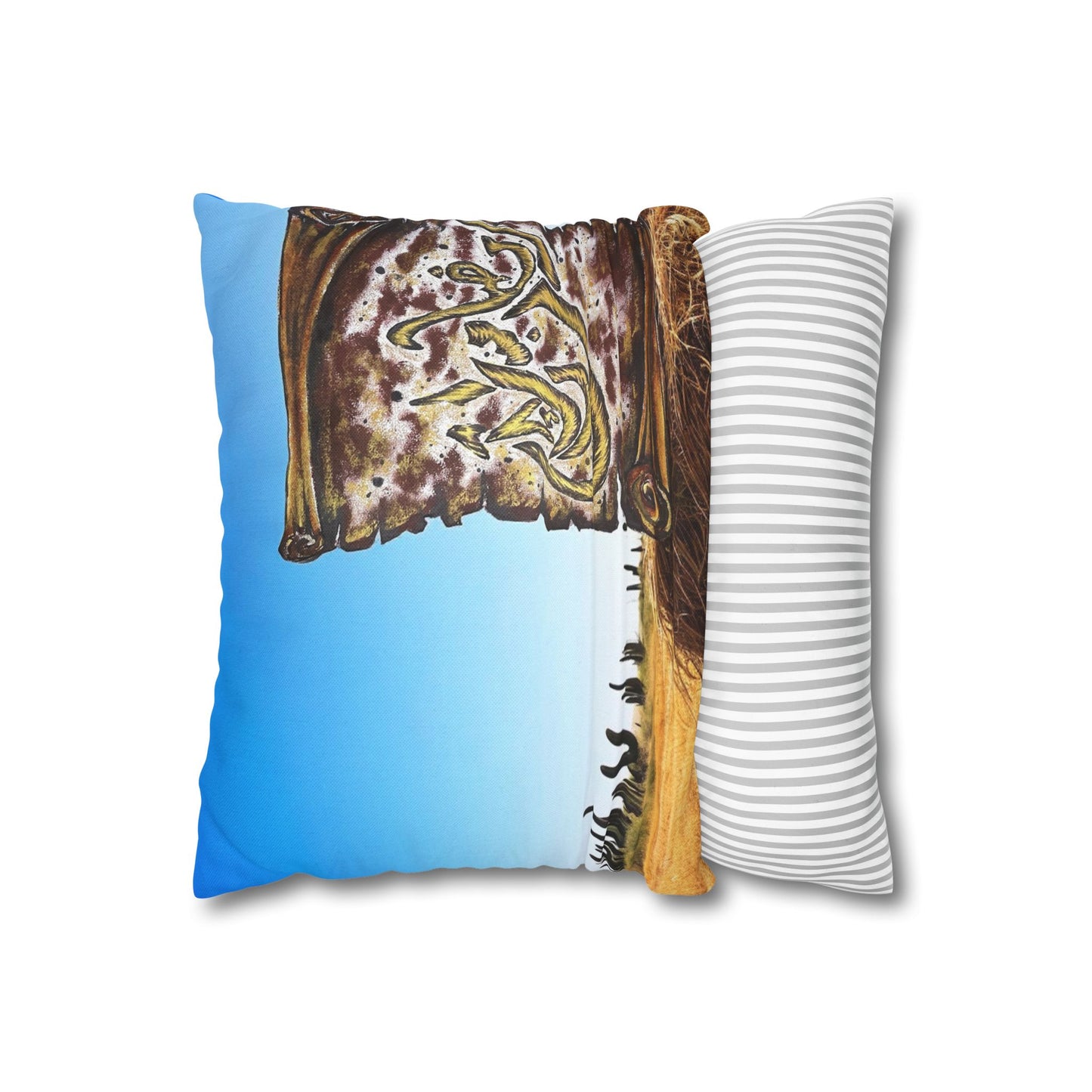 Desert Calligraphy Decorative Pillowcase