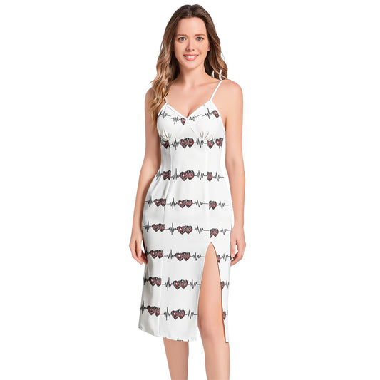 Split Thigh V-Neck Cami Dress