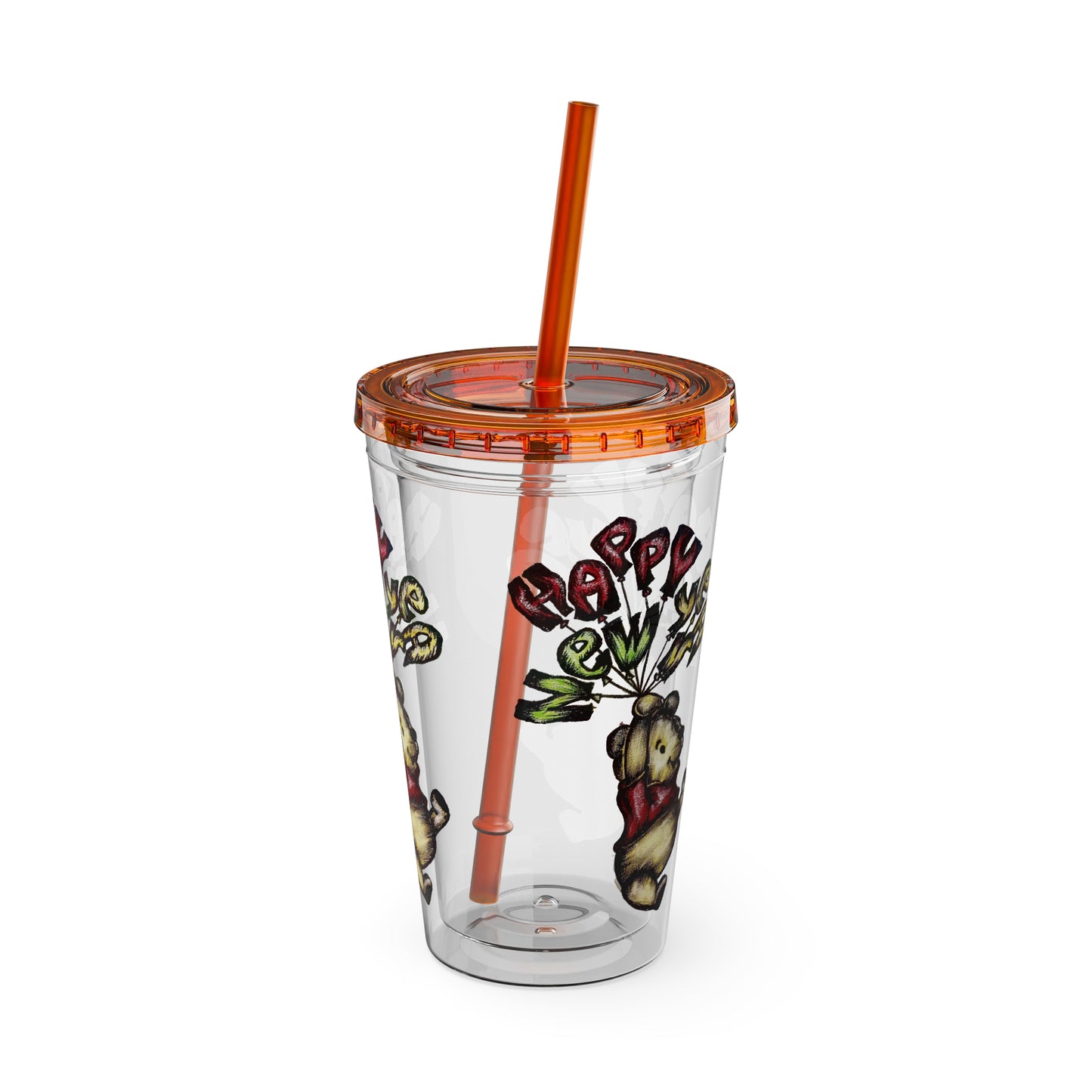 Sunsplash Tumbler with Straw, 16oz