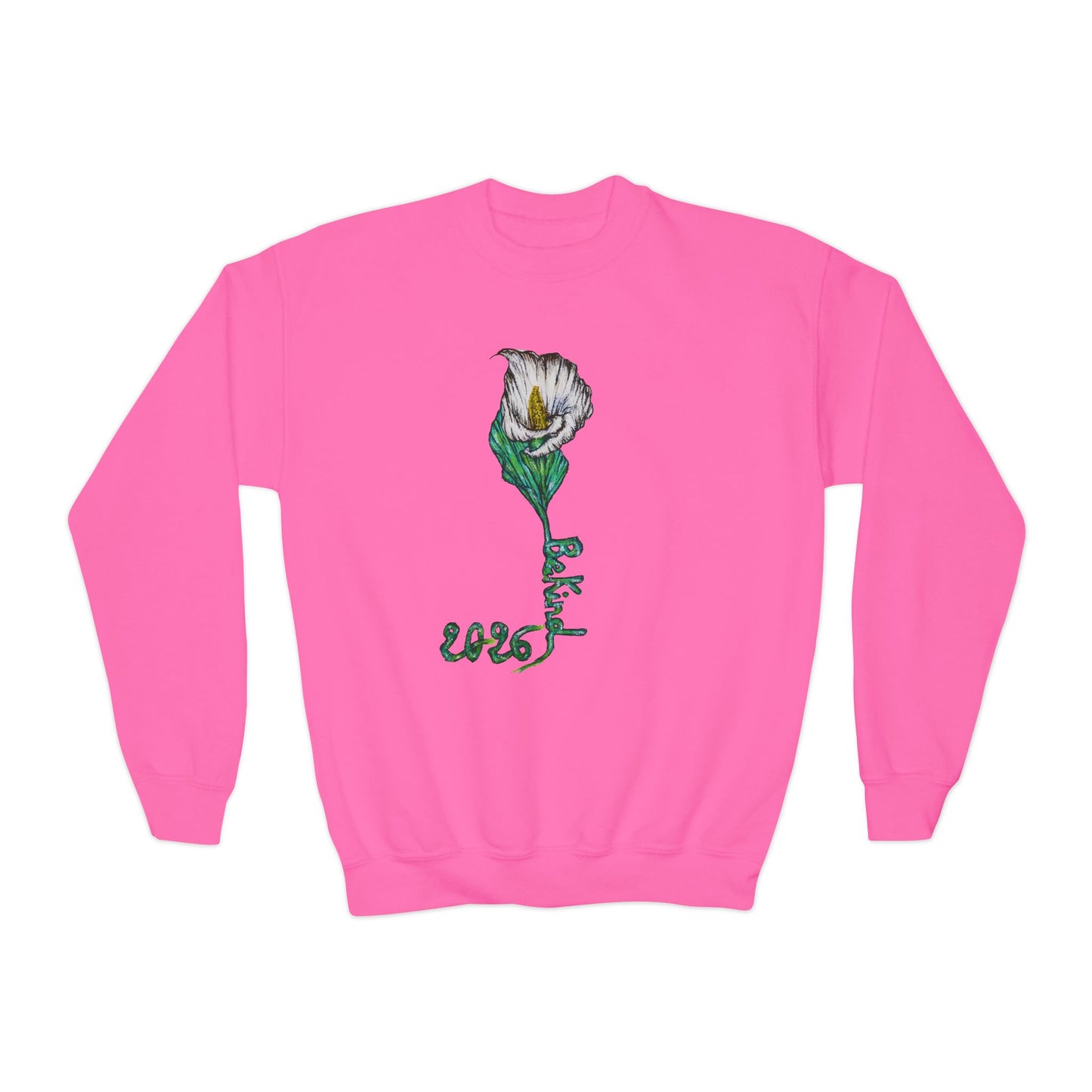 Flower Youth Crewneck Sweatshirt - Stylish & Cozy for All Seasons