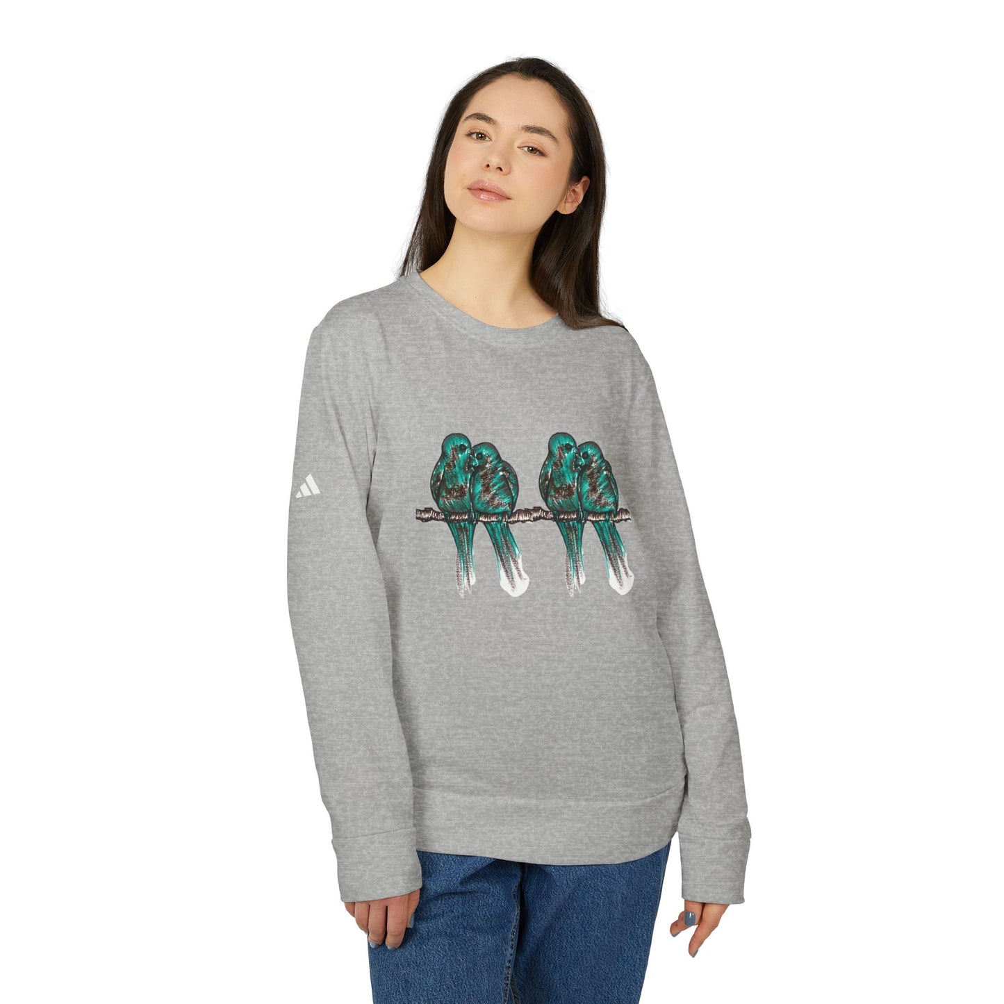 adidas® Unisex Fleece Crewneck Sweatshirt