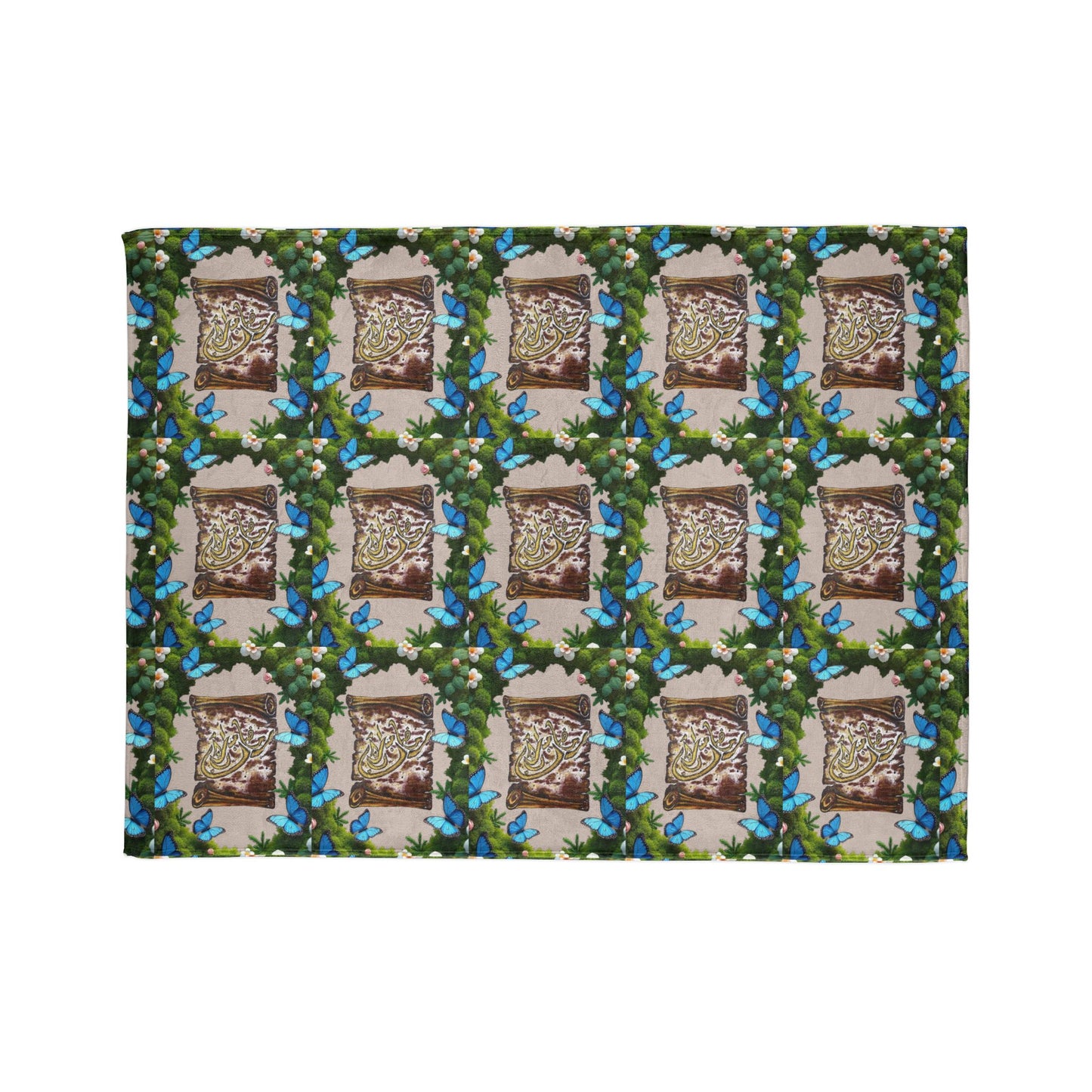 Floral Photo Collage Blanket