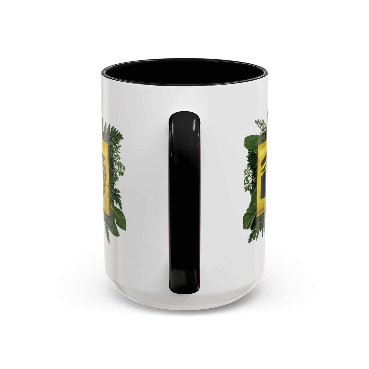 Kaaba Floral Accent Coffee Mug — Islamic Pilgrimage Hajj Umrah Gift (11/15 oz)