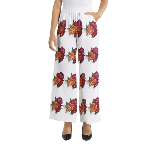 Elastic Waist Wide Leg Pant