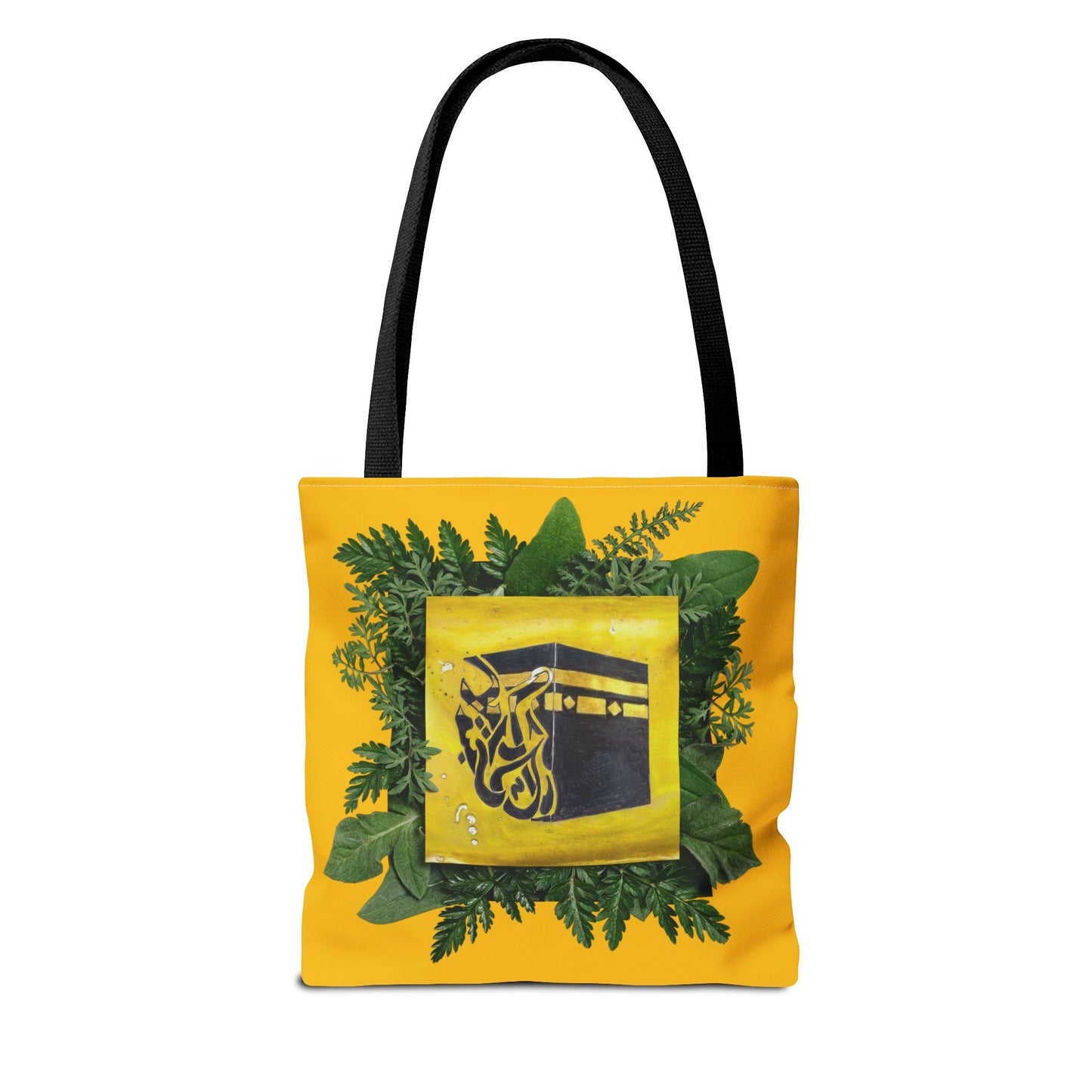 Kaaba Floral Tote Bag – Islamic Pilgrimage Hajj Umrah Gift