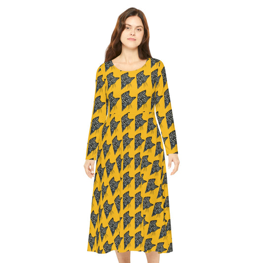 Women's Long Sleeve Dance Dress (AOP)