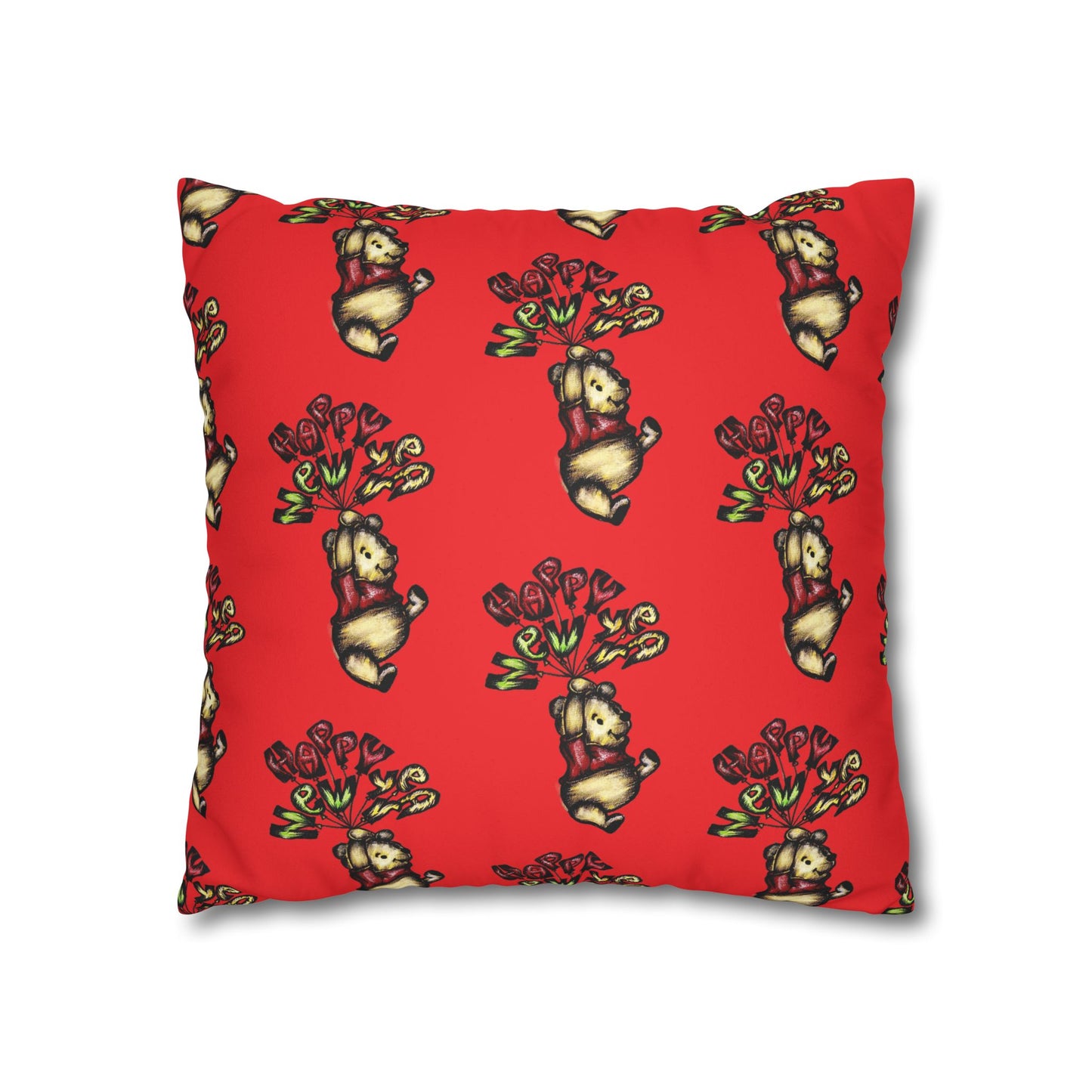 Faux Suede Square Pillowcase