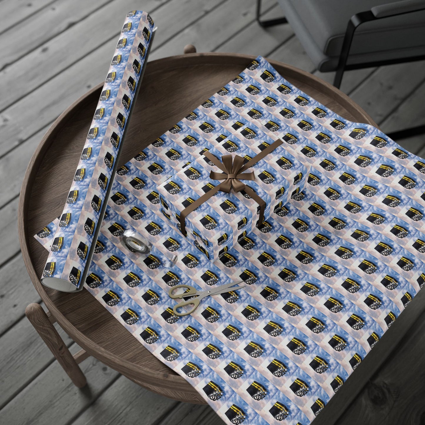 Wrapping Paper Roll — Sky Drone Camera Pattern Gift Wrap