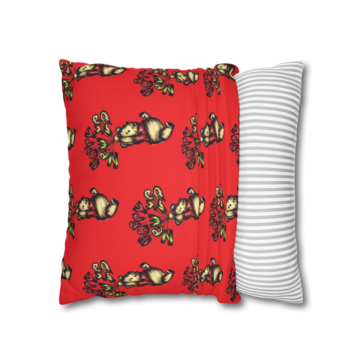 Faux Suede Square Pillowcase