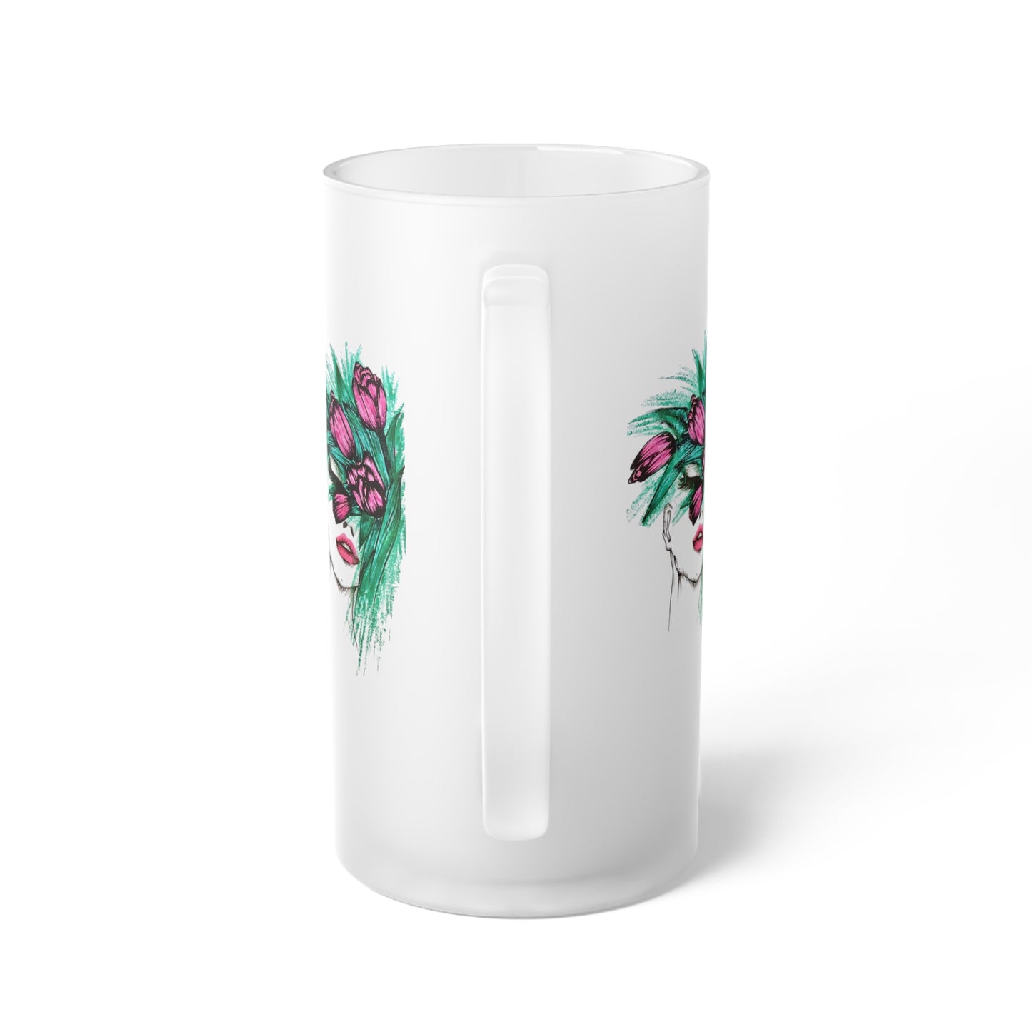 Frosted Glass Beer Mug