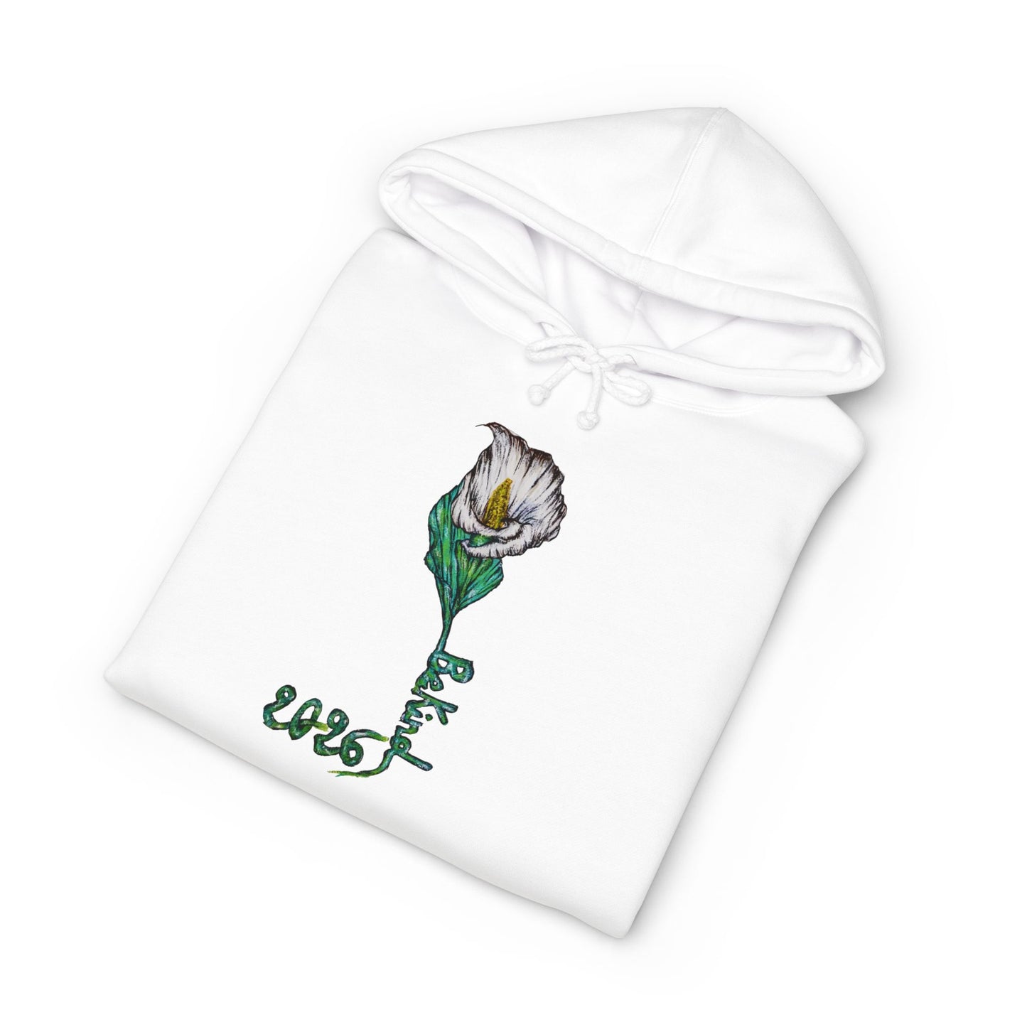 Be Kind Floral Hoodie - Unisex Heavyweight Sweatshirt