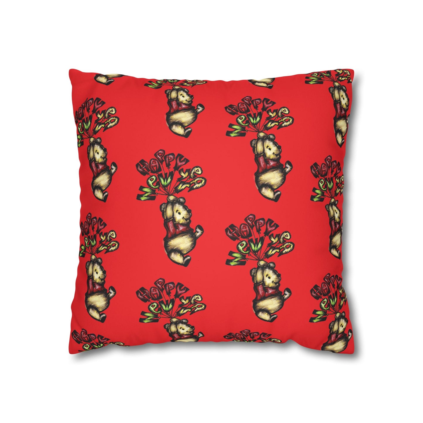 Faux Suede Square Pillowcase