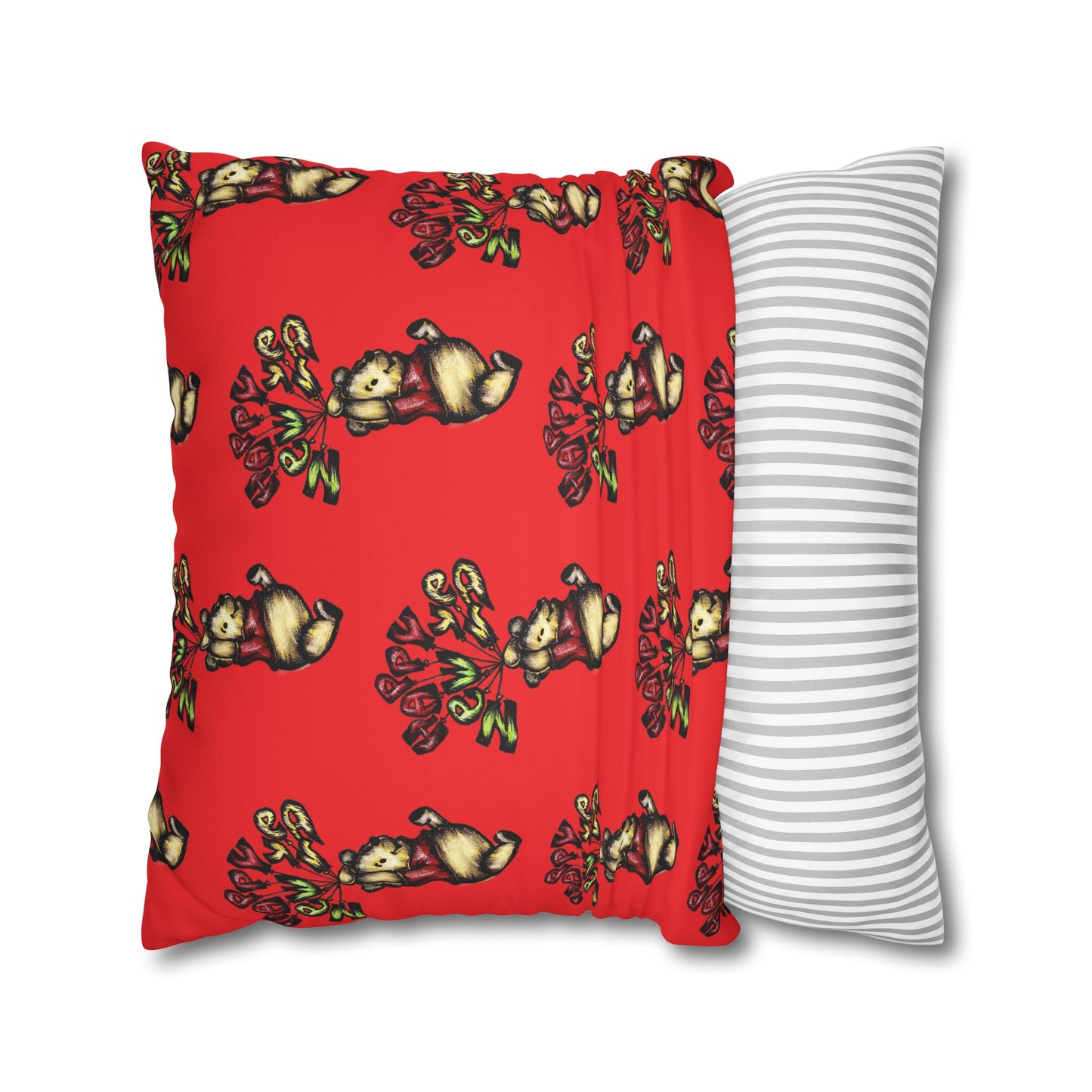 Faux Suede Square Pillowcase