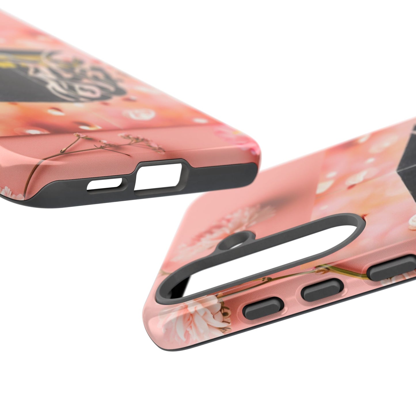 Kaaba Floral Phone Case – Pink Islamic Shrine Design