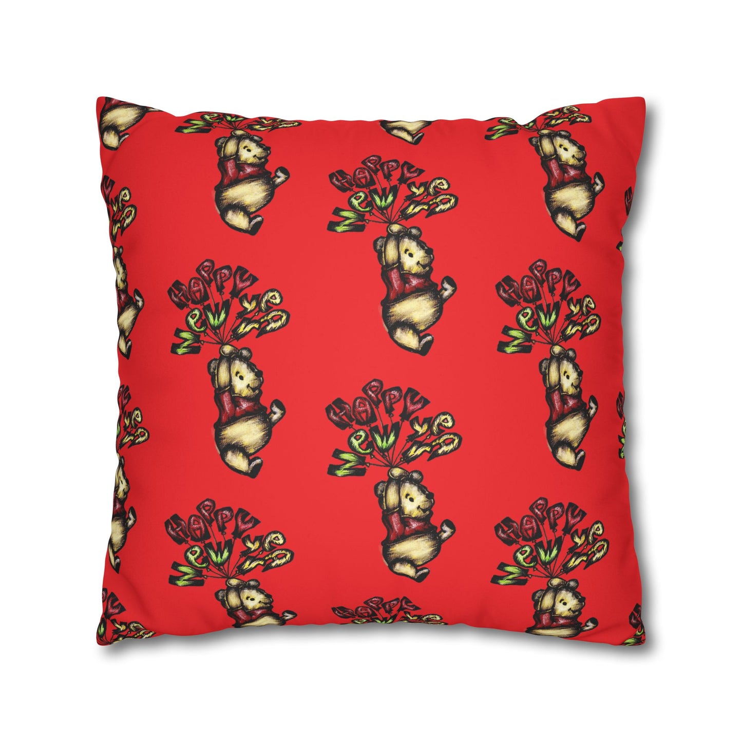 Faux Suede Square Pillowcase