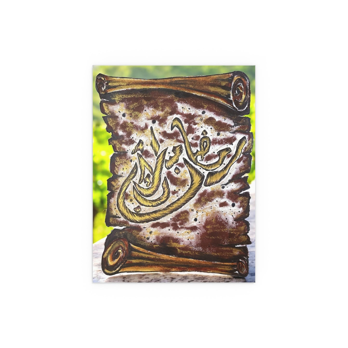 Silk Poster — Arabic Calligraphy Scroll Art (Indoor/Outdoor)