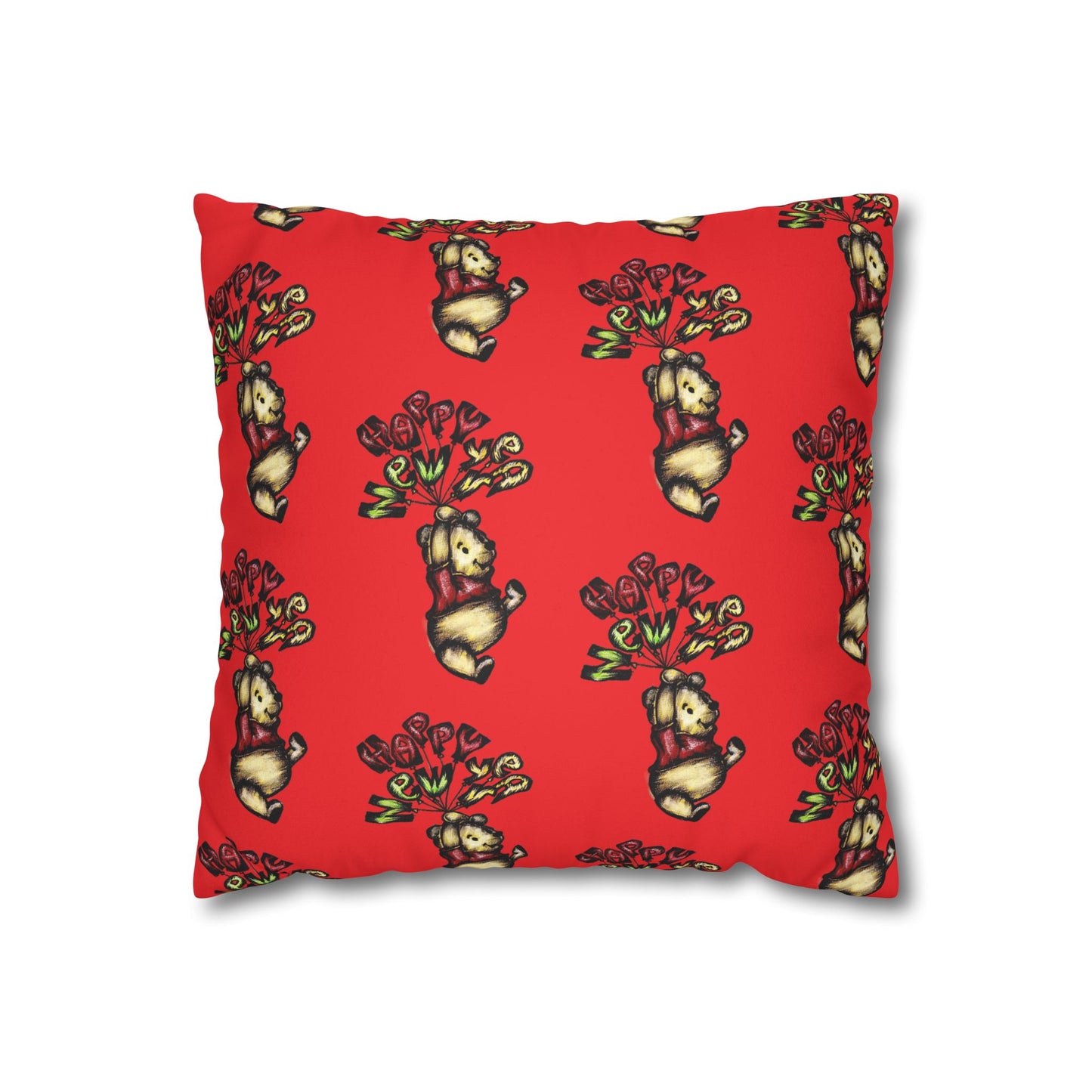 Faux Suede Square Pillowcase