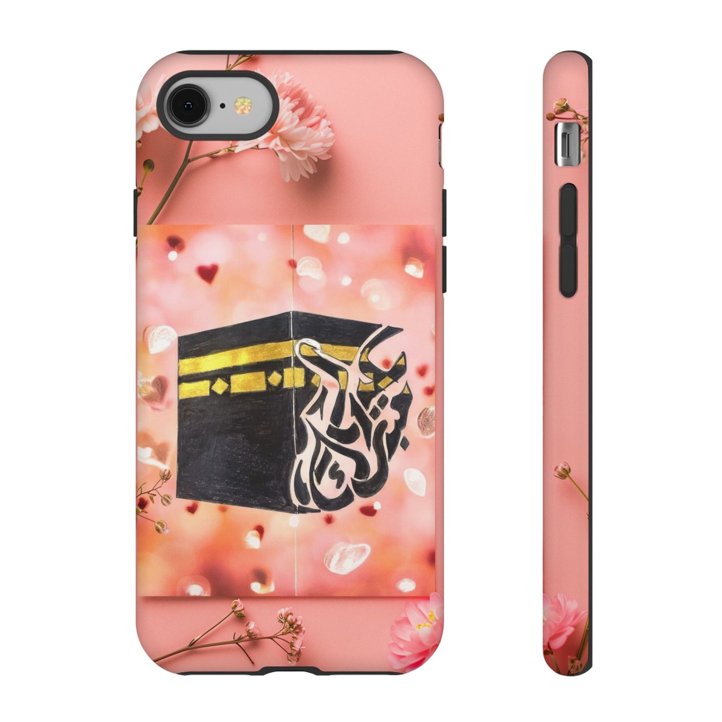 Kaaba Floral Phone Case – Pink Islamic Shrine Design